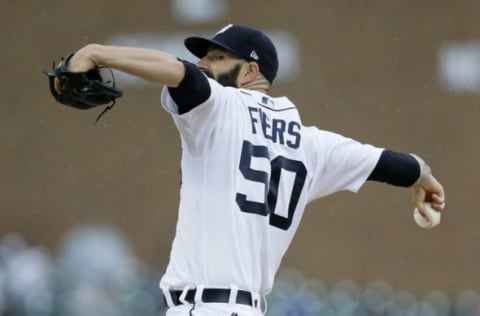 DETROIT, MI – JUNE 27: Mike Fiers #50 of the Detroit Tigers pitches against the Oakland Athletics during the second inning at Comerica Park on June 27, 2018 in Detroit, Michigan. (Photo by Duane Burleson/Getty Images)