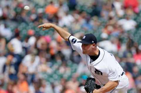 DETROIT, MI – JUNE 4: Warwick Saupold #53 of the Detroit Tigers pitches against the Chicago White Sox during the sixth inning at Comerica Park on June 4, 2017 in Detroit, Michigan. (Photo by Duane Burleson/Getty Images)