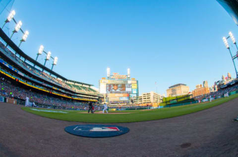 DETROIT, MI – JUNE 07: A wide view of Comerica Park during a MLB game between the Detroit Tigers and the Los Angeles Angels on June 7, 2017 in Detroit, Michigan. (Photo by Dave Reginek/Getty Images)