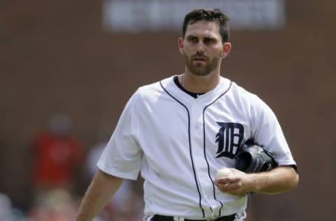 DETROIT, MI – AUGUST 13: Starting pitcher Matthew Boyd #48 of the Detroit Tigers stands on the mound after giving up a two-run home run to Miguel Sano #22 of the Minnesota Twins during the third inning at Comerica Park on August 13, 2017 in Detroit, Michigan. (Photo by Duane Burleson/Getty Images)