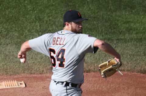 TORONTO, ON – SEPTEMBER 9: Chad Bell #64 of the Detroit Tigers delivers a pitch in the first inning during MLB game action against the Toronto Blue Jays at Rogers Centre on September 9, 2017 in Toronto, Canada. (Photo by Tom Szczerbowski/Getty Images)