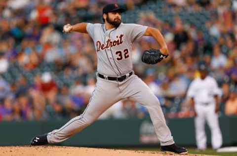 DENVER, CO – AUGUST 29: Starting pitcher Michael Fulmer #32 of the Detroit Tigers delivers to home plate against the Colorado Rockies during the first inning of an interleague game at Coors Field on August 29, 2017 in Denver, Colorado. (Photo by Justin Edmonds/Getty Images)