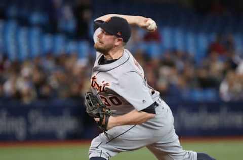 TORONTO, ON – SEPTEMBER 8: Alex Wilson #30 of the Detroit Tigers delivers a pitch in the eighth inning during MLB game action against the Toronto Blue Jays at Rogers Centre on September 8, 2017 in Toronto, Canada. (Photo by Tom Szczerbowski/Getty Images)