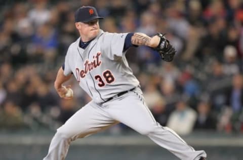 SEATTLE – MAY 26: Starting pitcher Jeremy Bonderman #38 of the Detroit Tigers pitches against the Seattle Mariners at Safeco Field on May 26, 2010 in Seattle, Washington. (Photo by Otto Greule Jr/Getty Images)