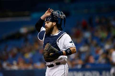 ST. PETERSBURG, FL – JUNE 8: Catcher Derek Norris