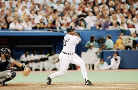 TORONTO – JULY 9: Cecil Fielder #45 of the Detroit Tigers bats during the1991 All-Star Game at the Toronto Sky Dome on July 9, 1991 in Toronto, Ontario, Canada. (Photo by Rick Stewart/Getty Images)