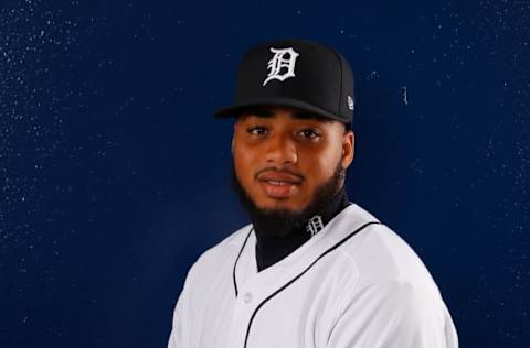 LAKELAND, FL – FEBRUARY 20: Dawel Lugo #18 of the Detroit Tigers poses for a photo during photo days on February 20, 2018 in Lakeland, Florida. (Photo by Kevin C. Cox/Getty Images)