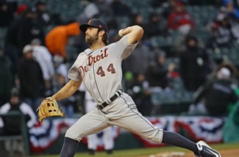 CHICAGO, IL – APRIL 05: Daniel Norris #44 of the Detroit Tigers pitches against the Chicago White Sox during the Opening Day home game at Guaranteed Rate Field on April 5, 2018 in Chicago, Illinois. The Tigers defeated the White Sox 9-7 in 10 innings. (Photo by Jonathan Daniel/Getty Images)