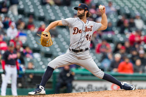 CLEVELAND, OH – APRIL 11: Daniel Norris #44 of the Detroit Tigers pitches during the second inning against the Cleveland Indians at Progressive Field on April 11, 2018 in Cleveland, Ohio. (Photo by Jason Miller/Getty Images)