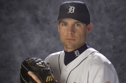 24 Feb 2002: A portrait of RHP Matt Anderson #14 during the Detroit Tigers media day at Marchant Stadium in Lakeland, FloridaDIGITAL IMAGE Photographer: M. David Leeds/Getty Images