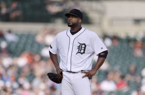 DETROIT, MI – MAY 26: Starting pitcher Francisco Liriano #38 of the Detroit Tigers stands on the mound after giving up back-to-back hits, including a home run to Daniel Palka of the Chicago White Sox, during the sixth inning at Comerica Park on May 26, 2018 in Detroit, Michigan. The White Sox defeated the Tigers 8-4. (Photo by Duane Burleson/Getty Images)