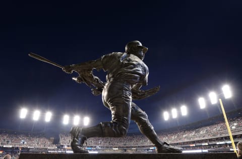 The Willie Horton statue at Comerica Park in Detroit. (Photo by Mark Cunningham/MLB Photos via Getty Images)