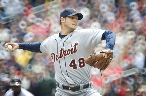 Rick Porcello, circa 2010. (Photo by Tom Dahlin/Getty Images)