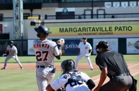 Detroit Tigers prospect Gage Workman during 2020 instructional league play in Lakeland, Florida.