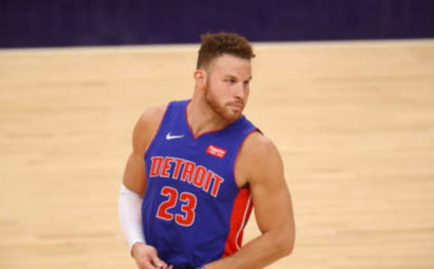 Feb 5, 2021; Phoenix, Arizona, USA; Detroit Pistons forward Blake Griffin. Mark J. Rebilas-USA TODAY Sports