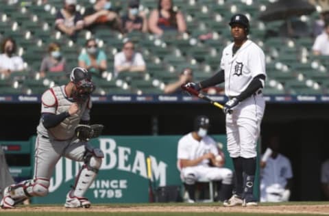 Apr 7, 2021 – Minnesota Twins catcher Mitch Garver pumps his fist after Jonathan Schoop strikes. Raj Mehta-USA TODAY Sports