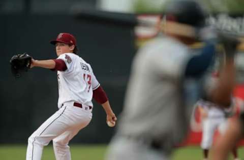 Wisconsin Timber Rattlers pitcher Reese Olson (13) pitches against the West Michigan Whitecaps Wednesday, May 19, 2021, at Neuroscience Group Field at Fox Cities Stadium in Grand Chute, Wis.Apc Rattlesvswhitecaps 0519210557djp