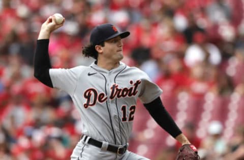 Detroit Tigers starting pitcher Casey Mize throws a pitch against the Cincinnati Reds: David Kohl-USA TODAY Sports