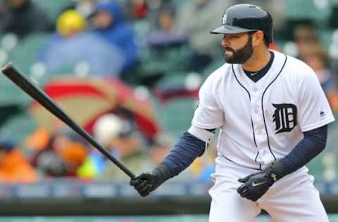 Apr 30, 2017; Detroit, MI, USA; Detroit Tigers catcher Alex Avila (31) against the Chicago White Sox at Comerica Park. Mandatory Credit: Aaron Doster-USA TODAY Sports