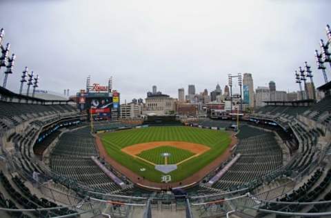 Apr 30, 2017; Detroit, MI, USA; A view of Comerica Park prior to the game of the Chicago White Sox against the Detroit Tigers at Comerica Park. Mandatory Credit: Aaron Doster-USA TODAY Sports