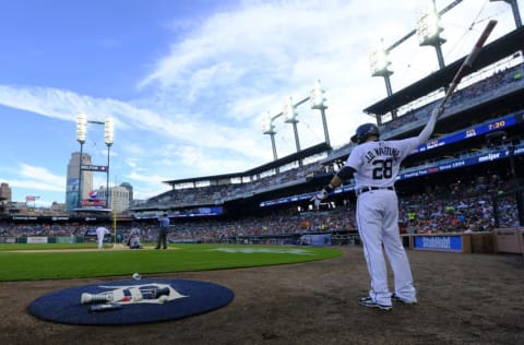 Aug 16, 2016; Detroit, MI, USA; Detroit Tigers right fielder 