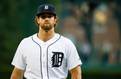 Sep 12, 2016; Detroit, MI, USA; Detroit Tigers starting pitcher Daniel Norris (44) walks off the field against the Minnesota Twins at Comerica Park. Mandatory Credit: Rick Osentoski-USA TODAY Sports