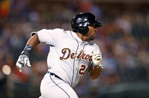 Nov 5, 2016; Surprise, AZ, USA; East outfielder Christin Stewart of the Detroit Tigers during the Arizona Fall League Fall Stars game at Surprise Stadium. Mandatory Credit: Mark J. Rebilas-USA TODAY Sports