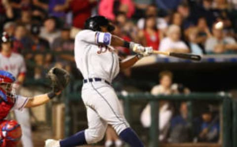 Nov 5, 2016; Surprise, AZ, USA; East outfielder Christin Stewart of the Detroit Tigers during the Arizona Fall League Fall Stars game at Surprise Stadium. Mandatory Credit: Mark J. Rebilas-USA TODAY Sports