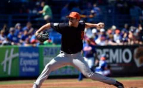 Feb 26, 2017; Port St. Lucie, FL, USA; Detroit Tigers starting pitcher Matt Boyd (48) delivers a pitch against the New York Mets during a spring training game at First Data Field. Mandatory Credit: Steve Mitchell-USA TODAY Sports