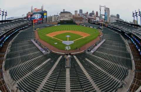 Apr 30, 2017; Detroit, MI, USA; A view of Comerica Park prior to the game of the Chicago White Sox against the Detroit Tigers at Comerica Park. Mandatory Credit: Aaron Doster-USA TODAY Sports