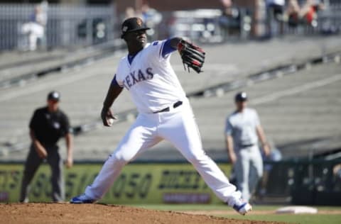 Texas Rangers prospect Demarcus Evans could be next to make his MLB debut(Photo by Joe Robbins/Getty Images)