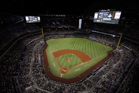 ARLINGTON, TX – OCTOBER 04: A general view during a game between the Texas Rangers and New York Yankees at Globe Life Field on October 4, 2022 in Arlington, Texas. (Photo by Ben Ludeman/Texas Rangers/Getty Images)