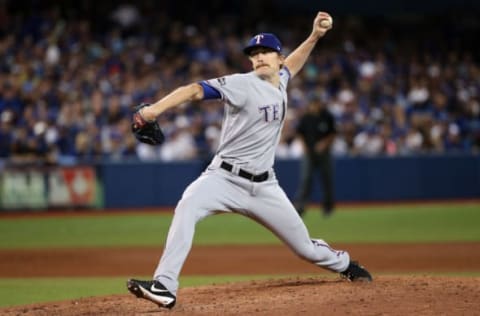 TORONTO, ON – OCTOBER 9: Jake Diekman (Photo by Tom Szczerbowski/Getty Images)