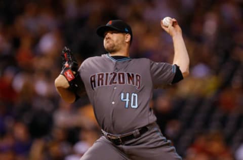 DENVER, CO – JULY 10: Relief pitcher Andrew Chafin #40 of the Arizona Diamondbacks delivers to home plate during the ninth inning against the Colorado Rockies at Coors Field on July 10, 2018 in Denver, Colorado. (Photo by Justin Edmonds/Getty Images)