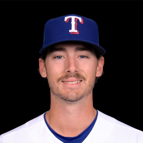 Mar 17, 2022; USA; Texas Rangers Cole Winn poses for a 2022 MLB portrait. Mandatory Credit: MLB photos via USA TODAY Sports