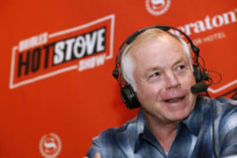 BALTIMORE, MARYLAND – January 18, 2018 – Buck Showalter talks with Roch Kubato and Jim Hunter, of MASN Sports, on the Orioles Hot Stove Show.