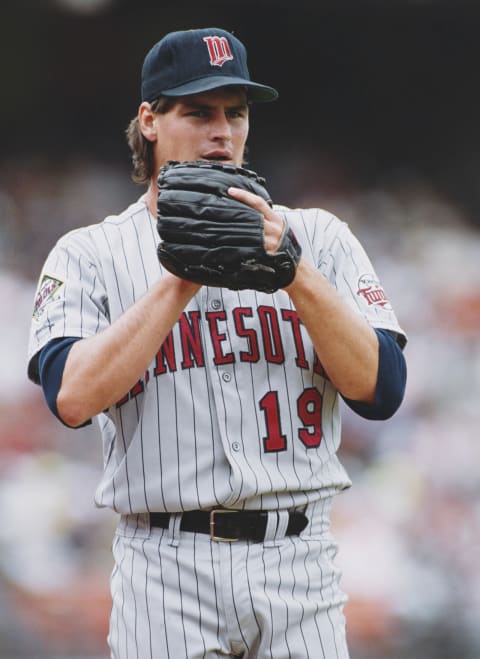 Scott Erickson of the Minnesota Twins (Photo by Otto Greule Jr/Allsport/Getty Images)