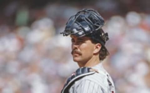 Minnesota Twins’ Brian Harper (Photo by Kirk Schlea/Allsport/Getty Images)