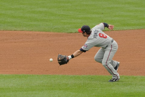 Nick Punto of the Minnesota Twins (Photo by Mark Cunningham/MLB Photos via Getty Images)