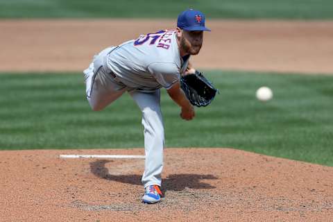 WASHINGTON, DC – SEPTEMBER 04: Starting pitcher Zack Wheeler #45 of the New York Mets throws to a Washington Nationals batter in the fourth inning at Nationals Park on September 04, 2019 in Washington, DC. (Photo by Rob Carr/Getty Images)