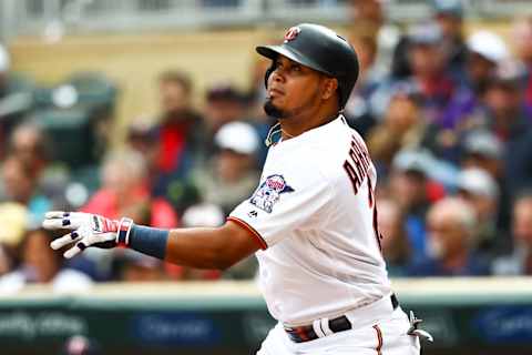 MINNEAPOLIS, MINNESOTA – SEPTEMBER 08: Luis Arraez #2 of the Minnesota Twins hits a single in the seventh inning against the Cleveland Indians during the game at Target Field on September 08, 2019 in Minneapolis, Minnesota. The Indians defeated the Twins 5-2. (Photo by David Berding/Getty Images)