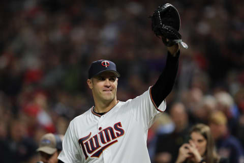 Minnesota Twins’ Joe Mauer (Photo by Elsa/Getty Images)