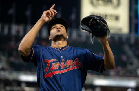 Jorge Alcala of the Minnesota Twins (Photo by Brace Hemmelgarn/Minnesota Twins/Getty Images)