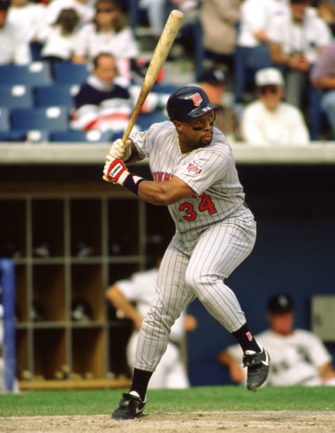 Minnesota Twins’ Kirby Puckett (Photo by Ron Vesely/MLB Photos via Getty Images)