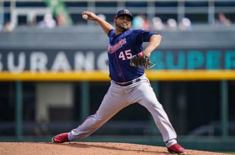 Jhoulys Chacin of the Minnesota Twins (Photo by Brace Hemmelgarn/Minnesota Twins/Getty Images)