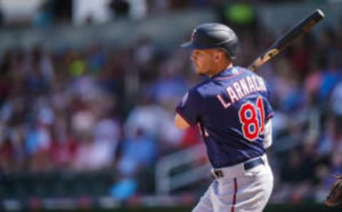 Minnesota Twins’ Trevor Larnach (Photo by Brace Hemmelgarn/Minnesota Twins/Getty Images)