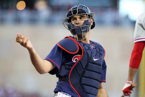 Joe Mauer of the Minnesota Twins (Photo by Brace Hemmelgarn/Minnesota Twins/Getty Images)