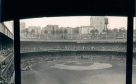 MANHATTAN, NY – 1933: The Polo Grounds, site of the first two games of the 1933 World Series between the New York Giants and the Washington Senators, photographed on September 23, 1933. (Sports Studio Photos/Getty Images)