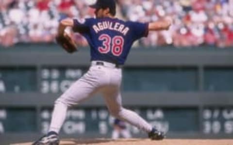 Minnesota Twins’ Rick Aguilera (Mandatory Credit: Stephen Dunn /Allsport