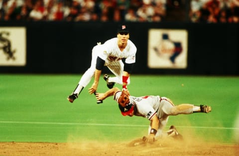 Minnesota Twins’ Greg Gagne (Photo by Rich Pilling/Getty Images)